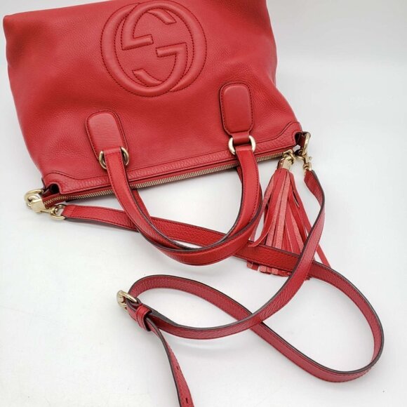Gucci GG Soho Red Shoulder Bag 585-01262022 - Picture 7 of 14